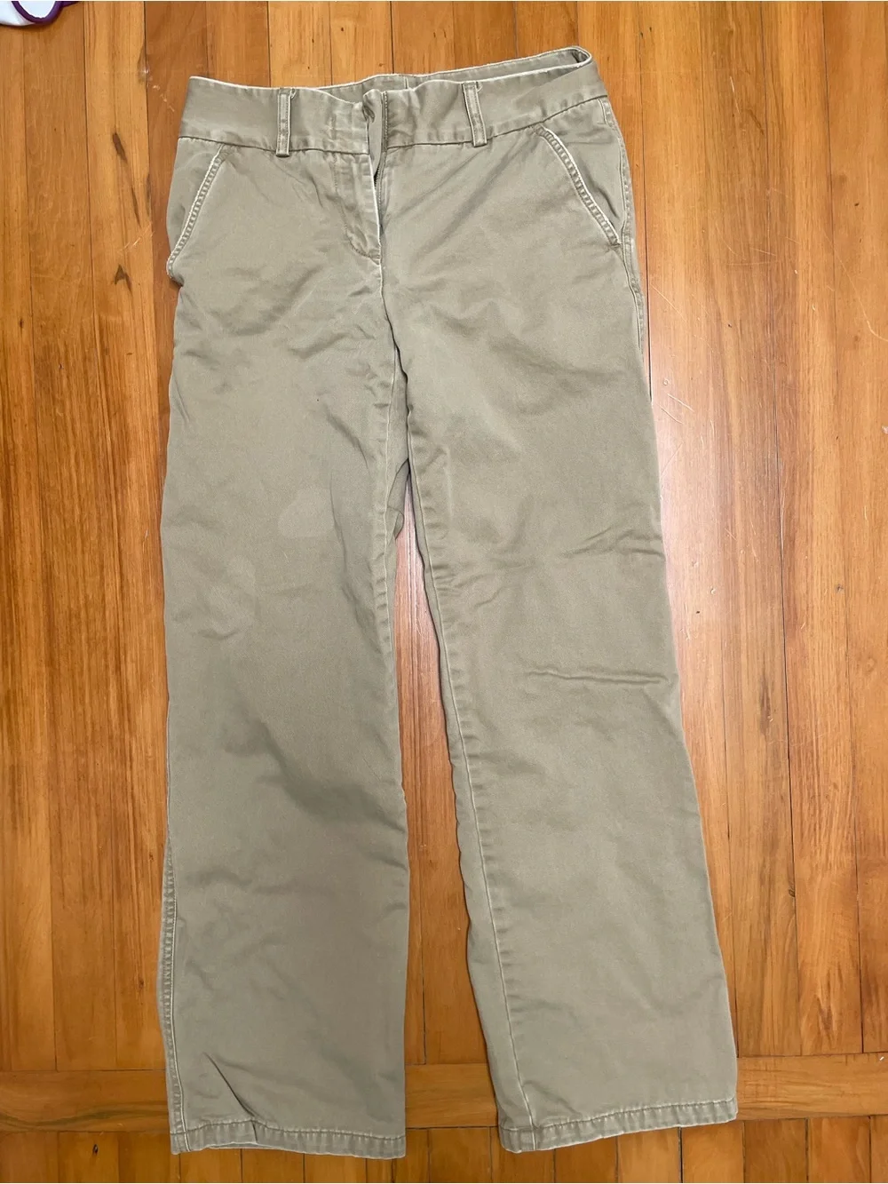 J Crew vintage flannel-lined khaki pants - size 2